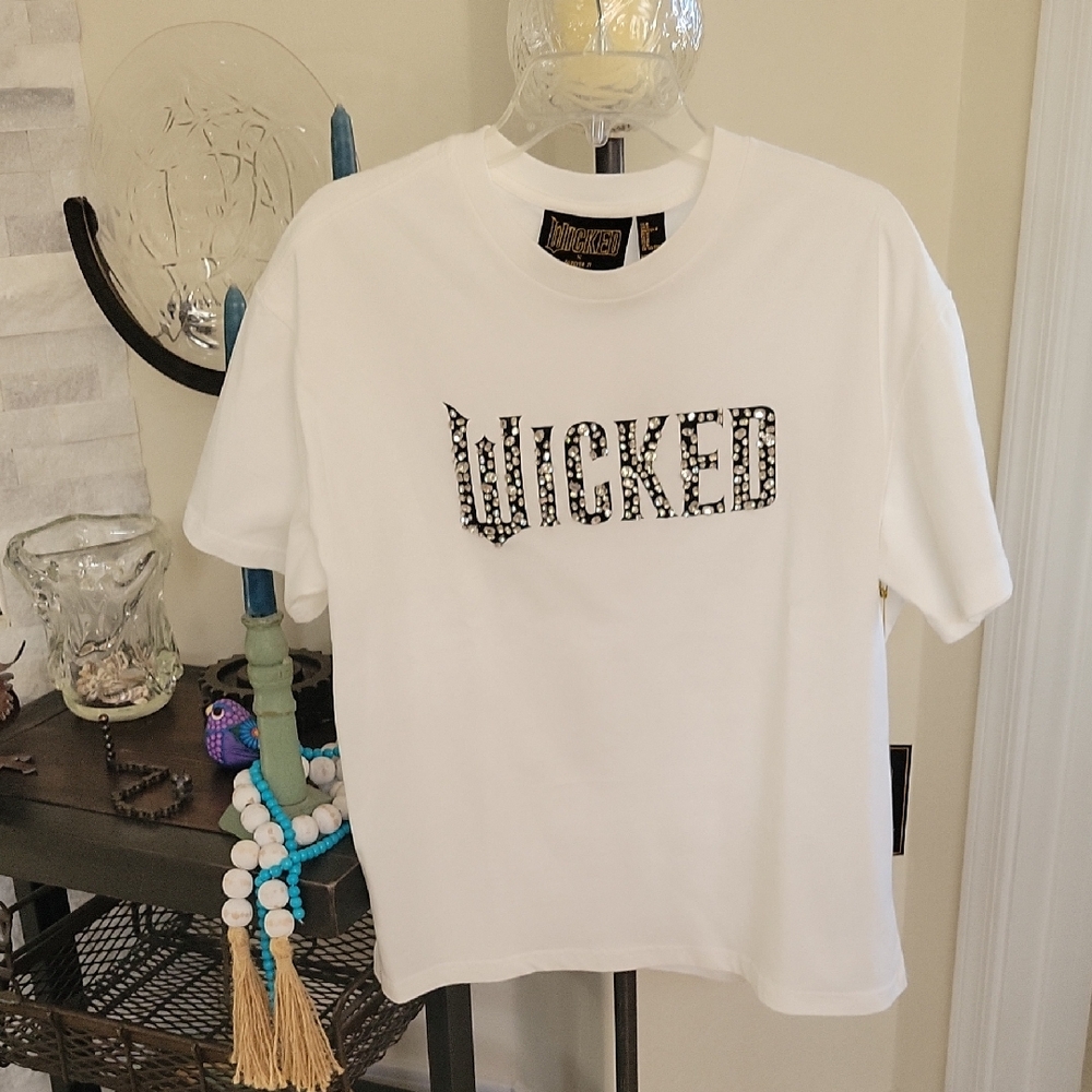 Forever 21 White 'Wicked' Graphic Tee